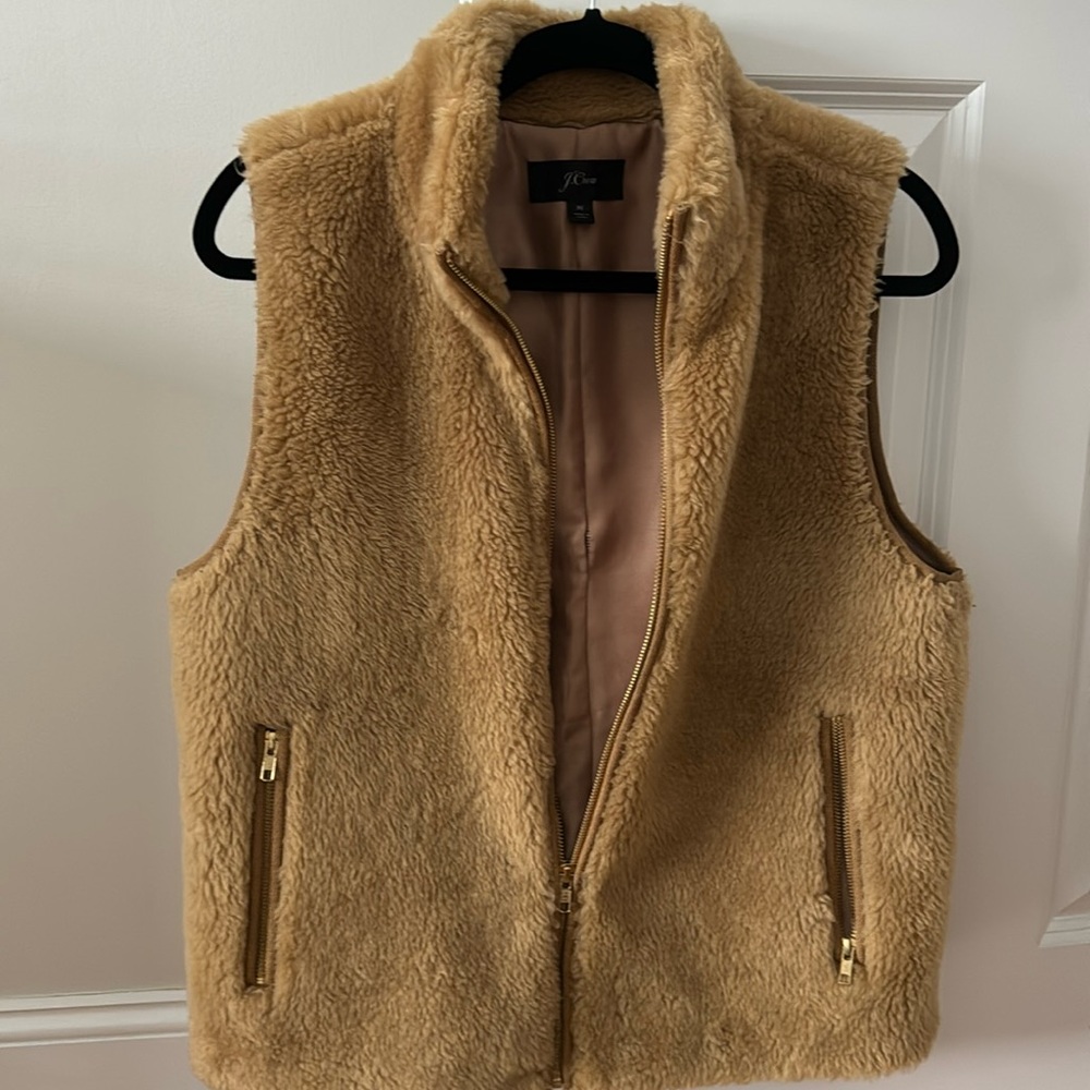 Jcrew camel medium vest